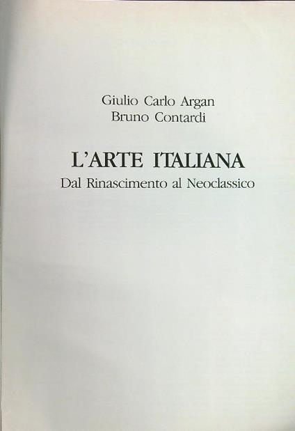 GIULIO CARLO ARGAN - libri