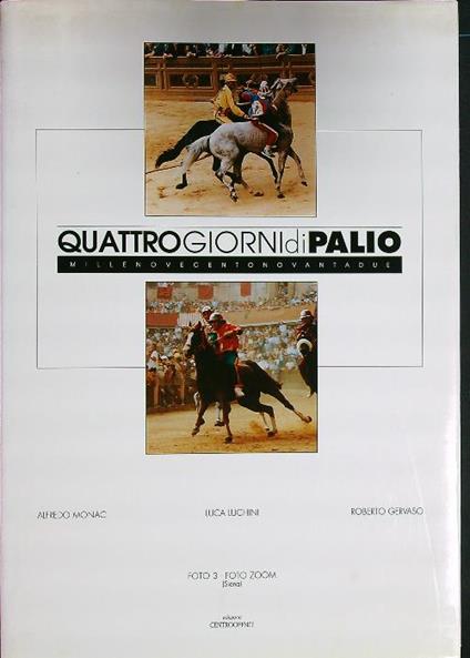 Quattro giorni di Palio 1992 - copertina