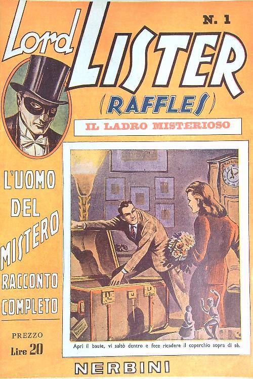 Lord Lister Raffles n.1 - copertina