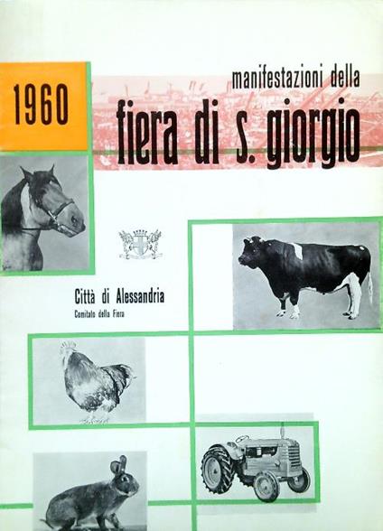 Manifestazione della fiera di S. Giorgio 1960 - copertina