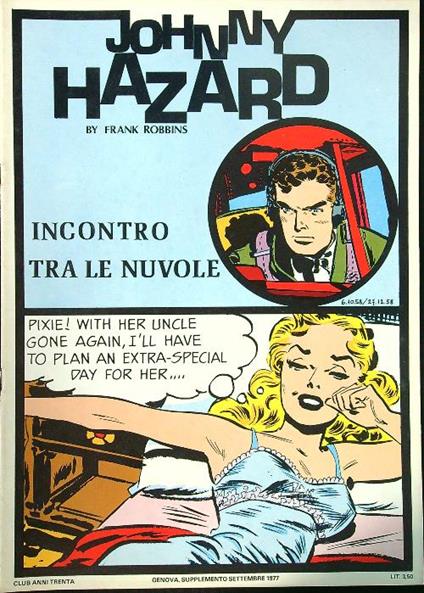 Johnny Hazard Incontro tra le nuvole - copertina