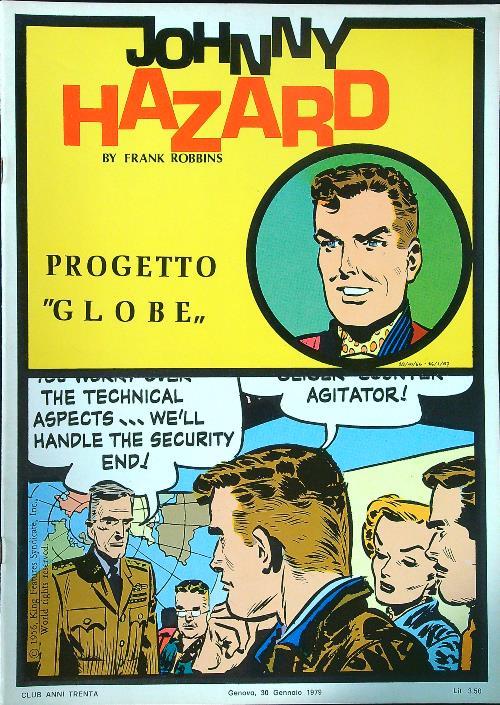 Johnny Hazard Progetto Globe - copertina