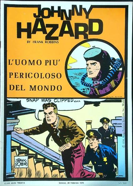 Johnny Hazard L'uomo piu' pericoloso del mondo - copertina