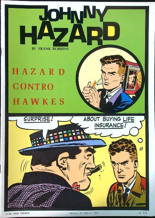 Johnny Hazard Hazard contro Hawkes - copertina