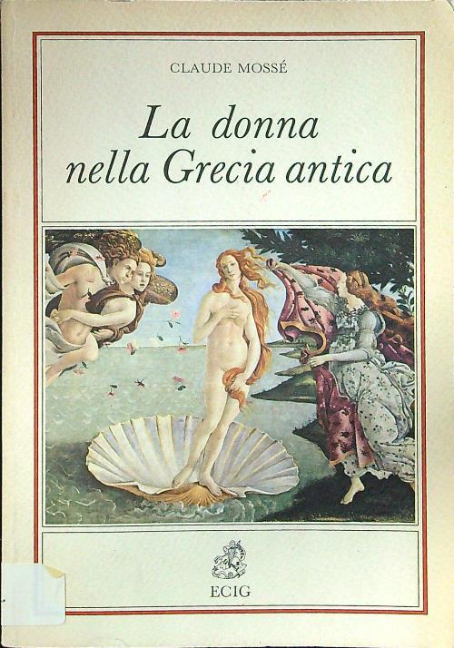 La donna nella Grecia antica - Claude Mossé - copertina