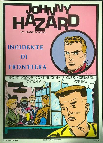Johnny Hazard: Incidente di frontiera - copertina