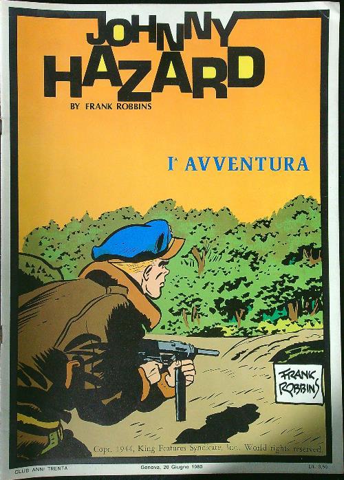 Johnny Hazard: I^ avventura - copertina