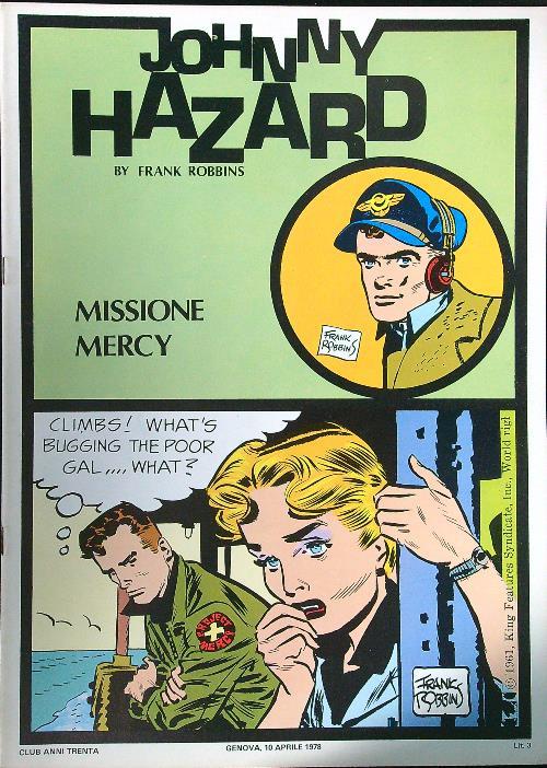 Johnny Hazard: Missione Mercy - copertina