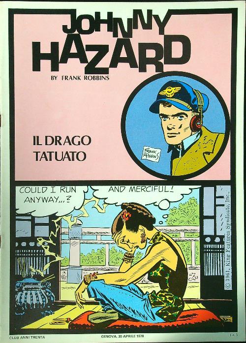 Johnny Hazard: Il drago tatuato - copertina