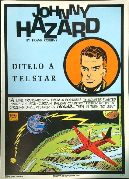 Johnny Hazard: Ditelo a Telstar - copertina
