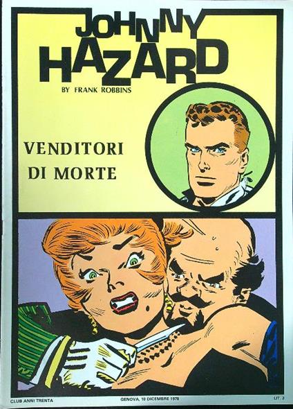 Johnny Hazard: Venditori di morte - copertina