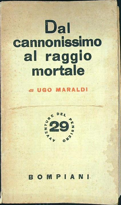 Dal cannonissimo al raggio mortale - copertina