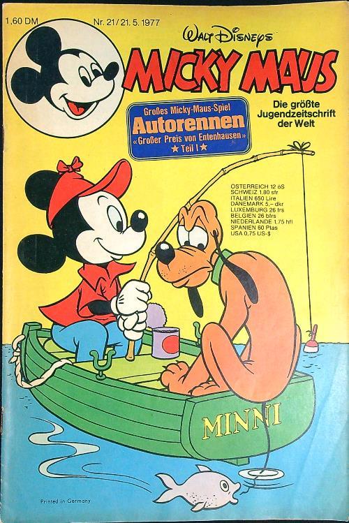 Micky Maus nr. 21/1977 - Walt Disney - copertina