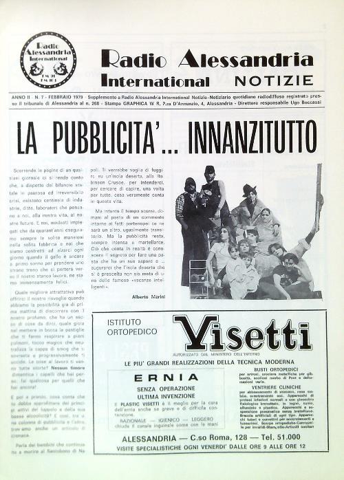 Radio Alessandria International Notizie - Anno II, N. 7/Febbraio 1979 -  Libro Usato - Graphica Wr - | IBS