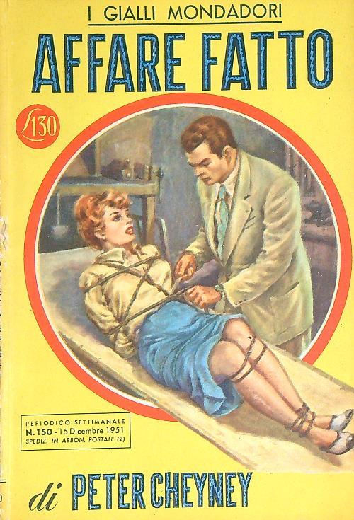 Affare fatto - Peter Cheyney - copertina