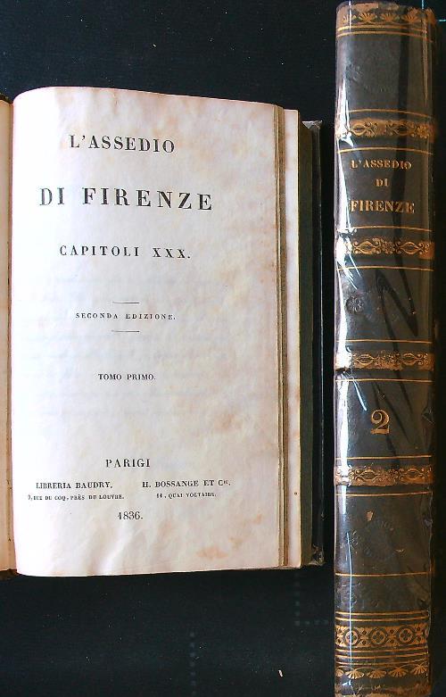 L' assedio di Firenze 4 tomi in 2 volumi - copertina