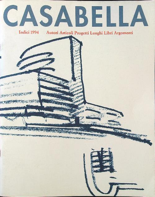 Casabella indici 1994 - copertina