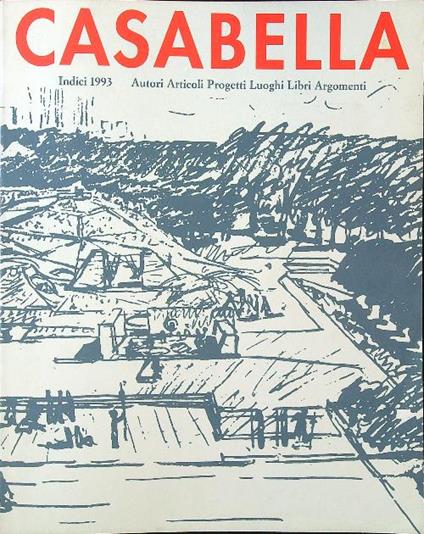 Casabella indici 1993 - copertina