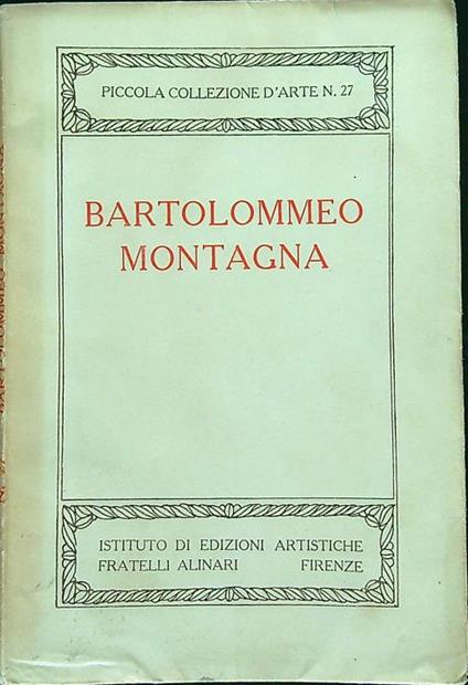 Bartolommeo Montagna - copertina