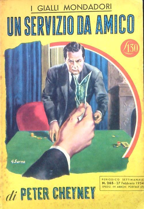 Un servizio da amico - Peter Cheyney - copertina