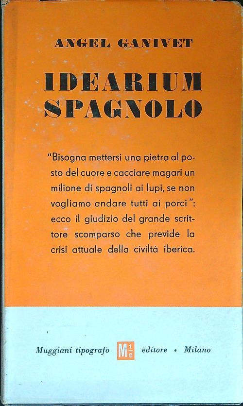 Idearium spagnolo - Angel Ganivet - copertina