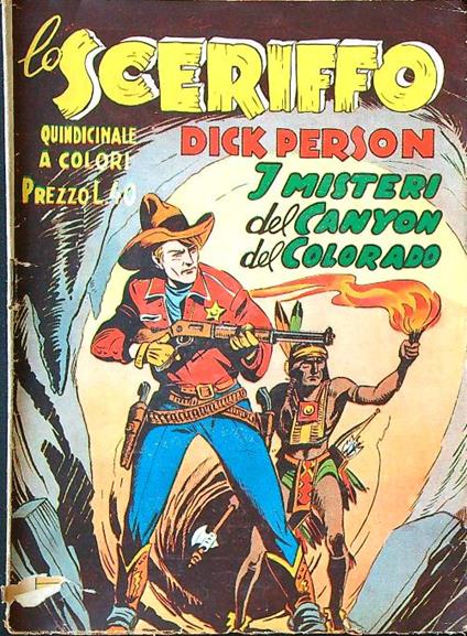 Lo sceriffo Dick Person n. 5 - I misteri del Canyon del Colorado - copertina