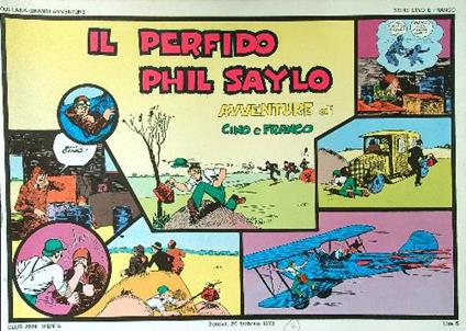 Il perfido Phil Saylo. Avventure di Cino e Franco - Lyman Young - copertina