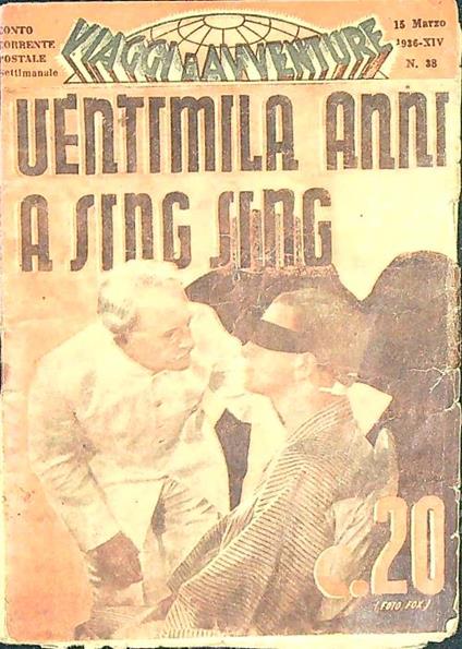 Ventimila anni a Sing Sing - copertina