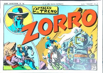 Zorro n. 2 - L'attacco al treno - copertina