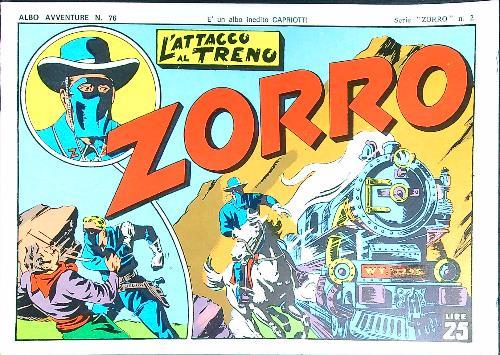 Zorro n. 2 - L'attacco al treno - copertina