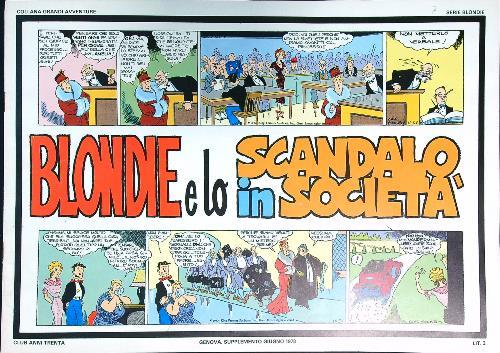 Blondie e lo scandalo in società - copertina