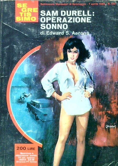 Sam Durrell: operazione sonno - Edward S. Aarons - copertina