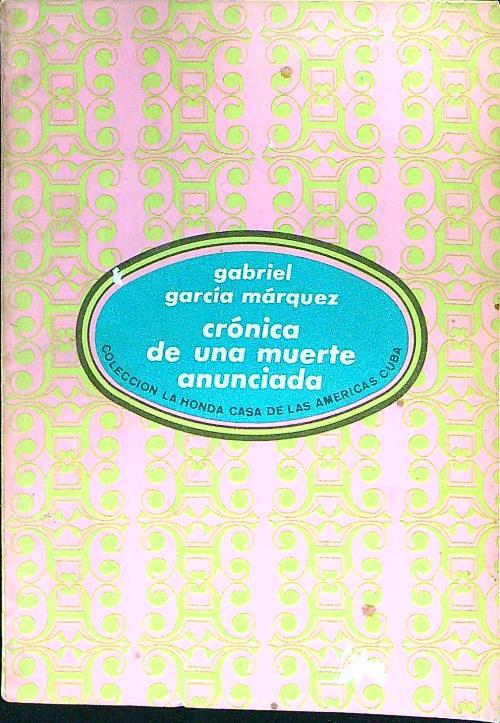 Cronica de una muerte anunciada - Gabriel García Márquez - copertina
