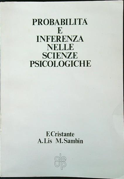 Probabilità e inferenza nelle scienze psicologiche - copertina