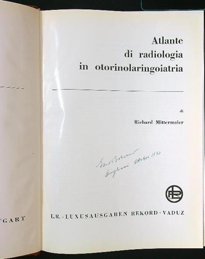 Atlante di radiologia in otorinolaringoiatria - Richard Mittermaier - copertina