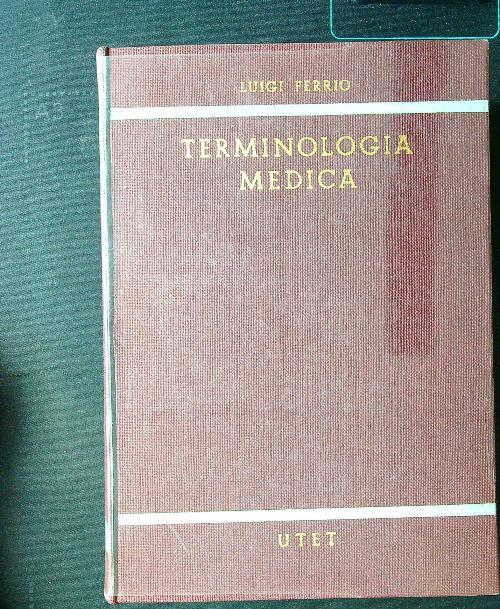 Terminologia medica - Luigi Ferrio - copertina