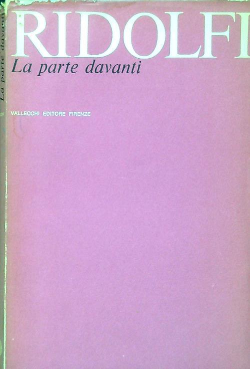 La parte davanti - Roberto Ridolfi - copertina