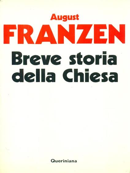 Breve storia della Chiesa - August Franzen - copertina