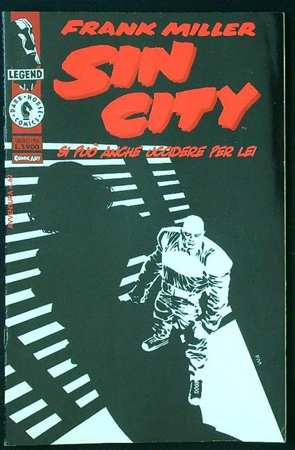 Avventura n. 62/giugno 1994 - Sin City - Frank Miller - copertina