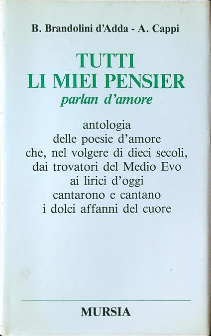 Tutti li miei pensier parlan d'amore - Brandolini d'Adda - copertina