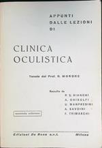 Appunti dalle lezioni di clinica oculistica