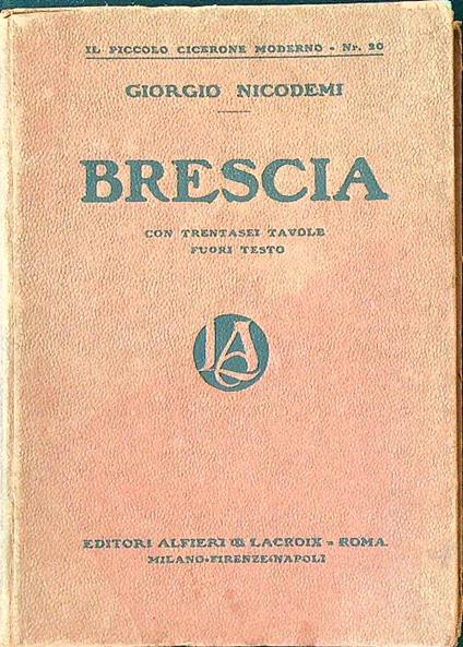 Brescia - Giorgio Nicodemi - copertina