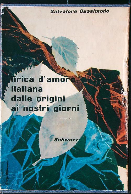 Lirica d'amore italiana - Salvatore Quasimodo - copertina