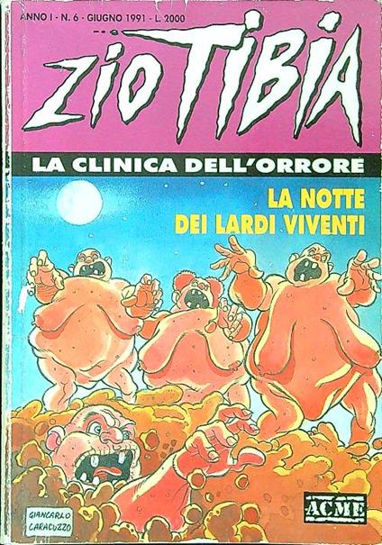 Zio Tibia La clinica dell'orrore - copertina