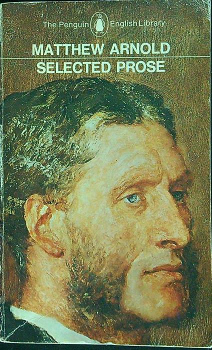 Selected prose - Matthew Arnold - copertina