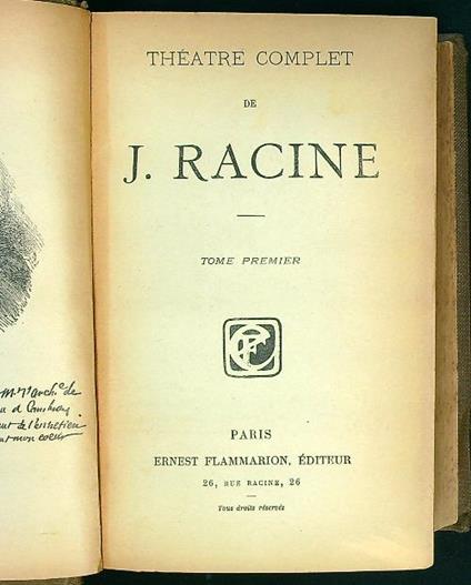 Theatre complete (2 volumi in uno) - Jean Racine - copertina