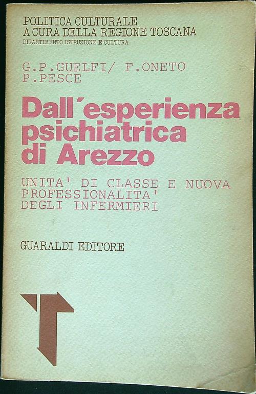 Dall'esperienza psichiatrica di Arezzo - copertina
