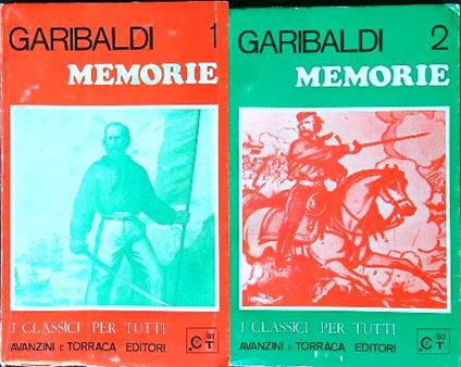 Memorie 2vv - Giuseppe Garibaldi - copertina