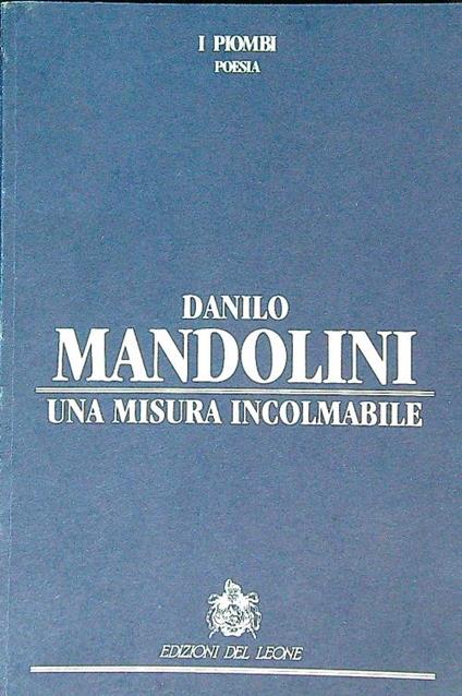 Una misura incolmabile - copertina