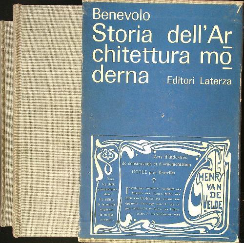 Storia dell'architettura moderna 2 vv. - Leonardo Benevolo - copertina